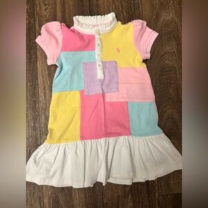 Polo Ralph Lauren colorful patchwork girls dress